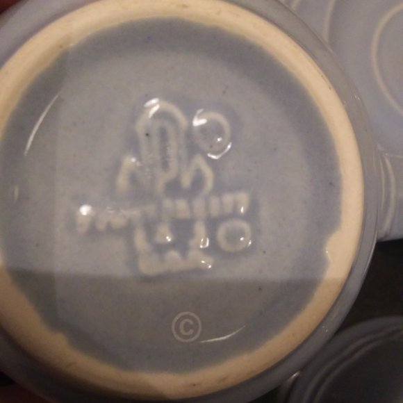 Vintage pfaltzgraff gazebo blue bouquet pattern USA teacup and saucer - Picture 9 of 9